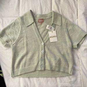 NWT Mumu Short Sleeve Sweater